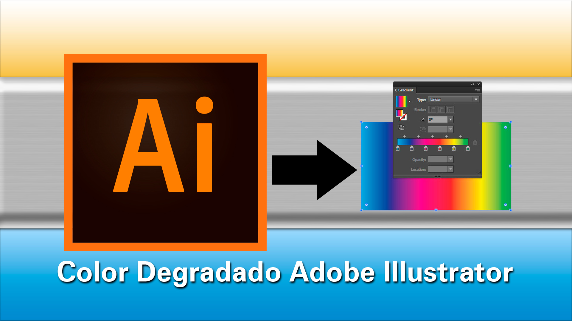 Como usar el color degradado en Adobe Illustrator