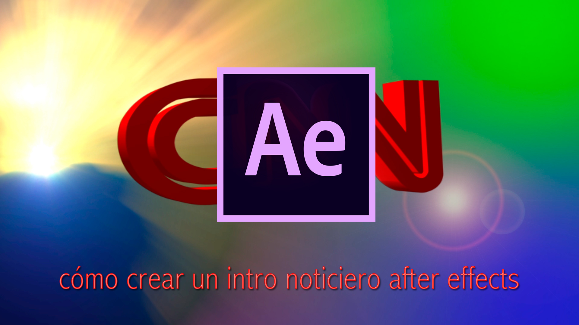 Videotutorial Adobe After effects: cómo crear un intro noticiero after effects - archivo editable