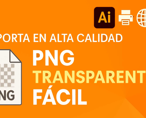 🎨 Exportar PNG Transparente en Illustrator para Web 🌐 e Impresión 🖨️